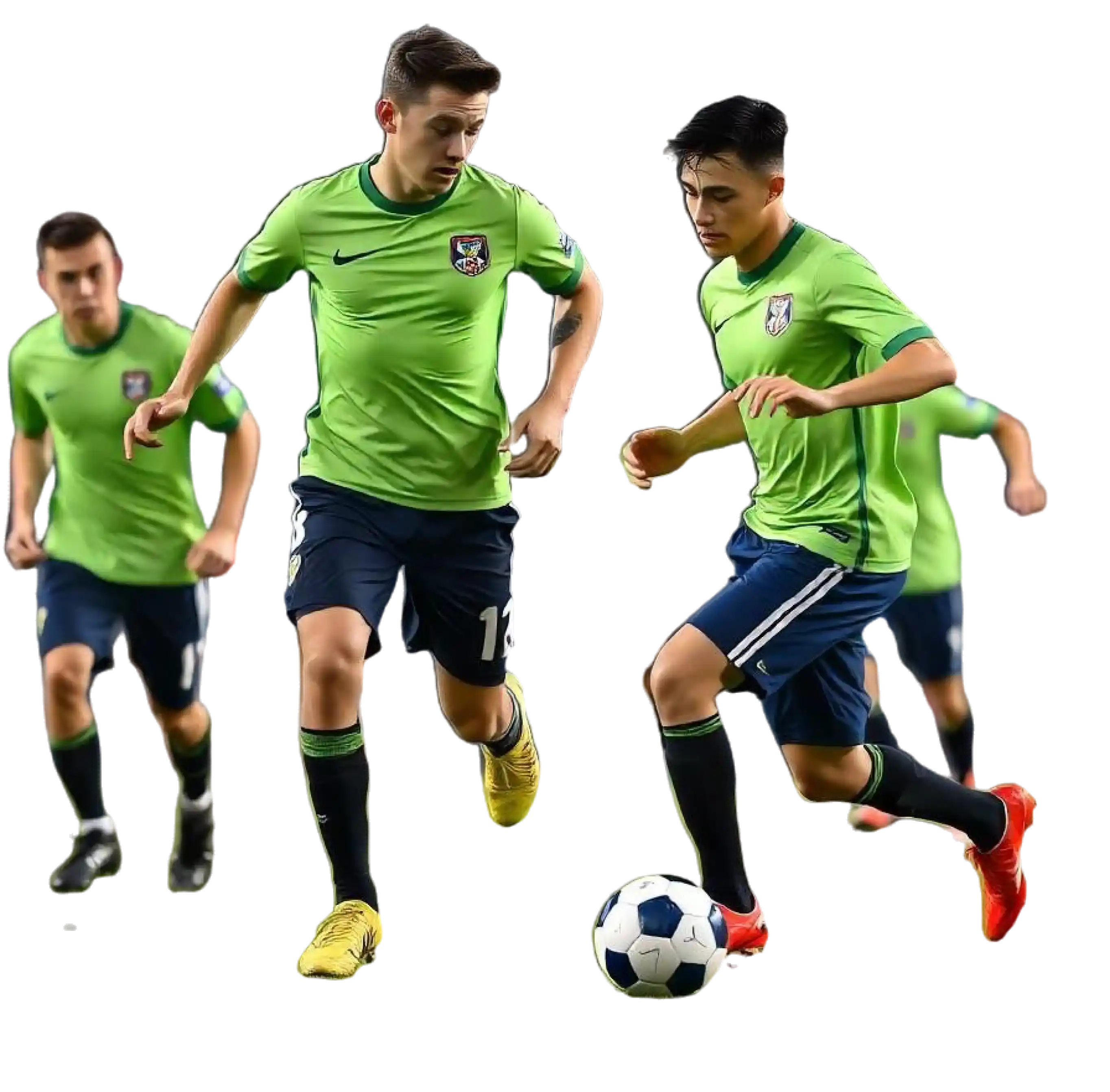 soccer-players-in-green-tshirt